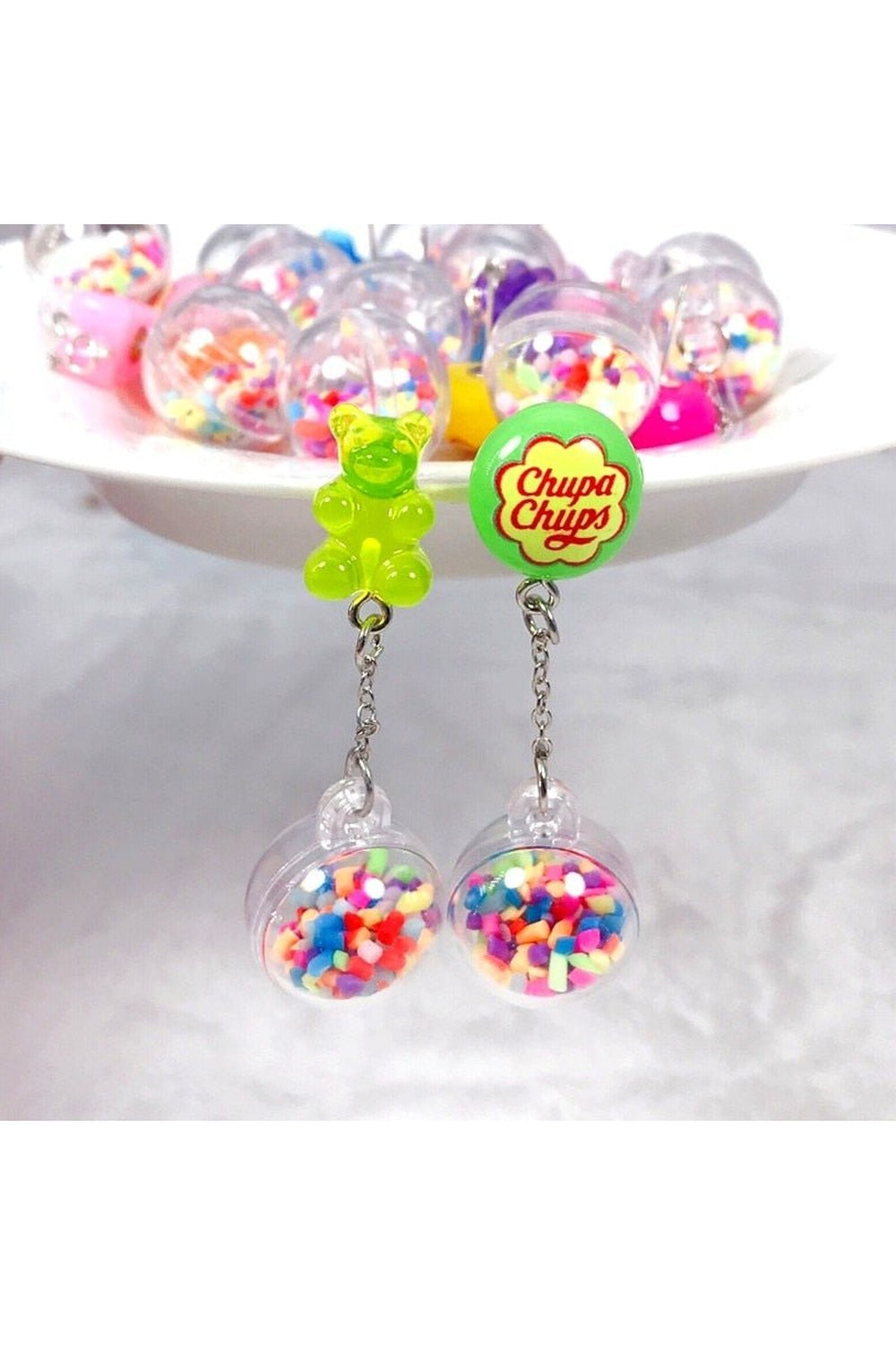 Kidcore Multicolor Candy Charms Earrings