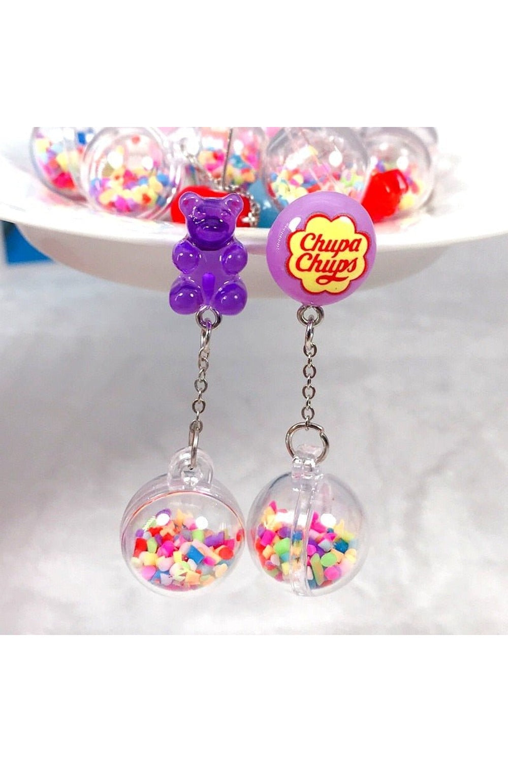 Kidcore Multicolor Candy Charms Earrings