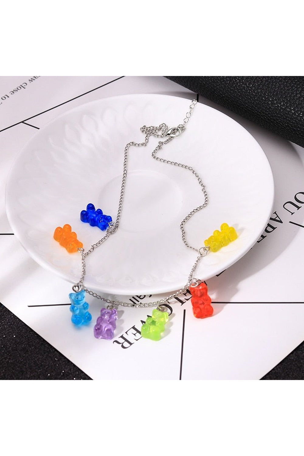 Kidcore Necklace with colorful bears