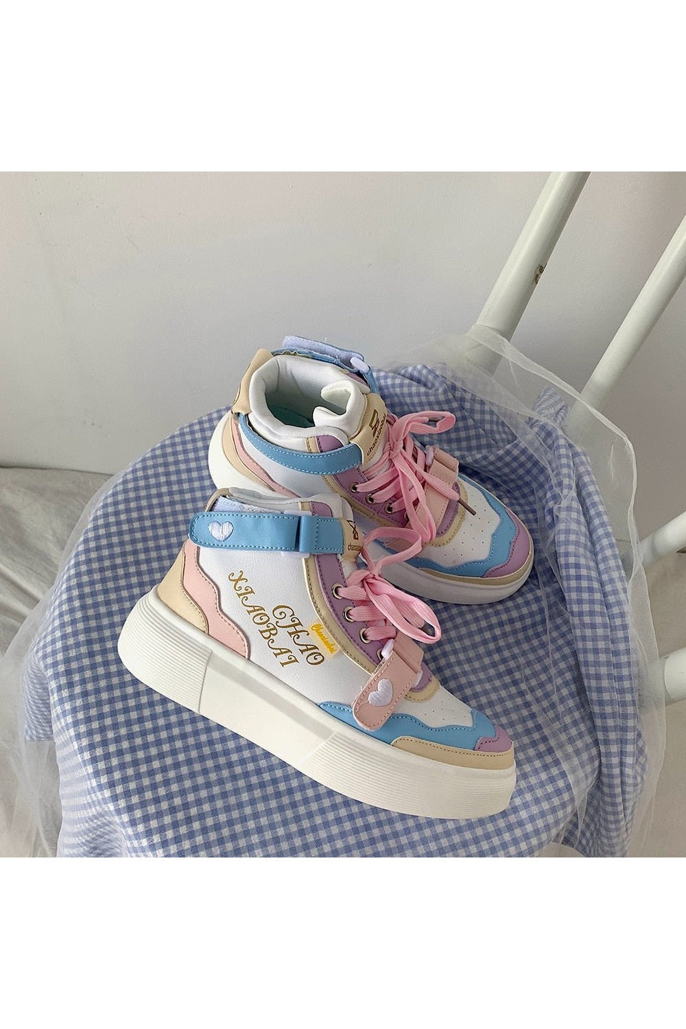 Kidcore Pastel Platform Shoes