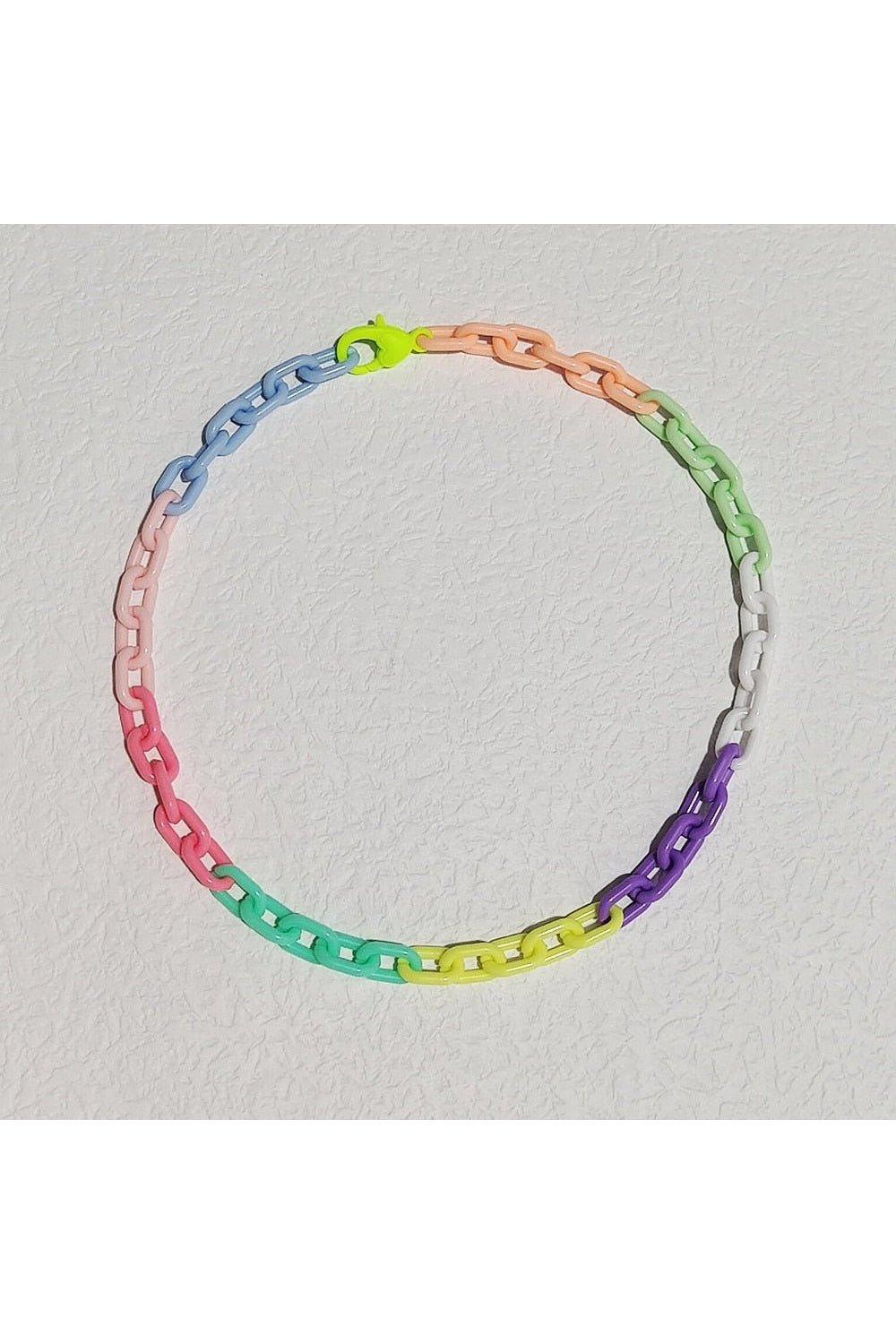 Kidcore Rainbow Chain Necklace