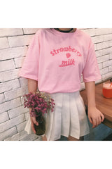 Kidcore T-shirts "Strawberry Milk"