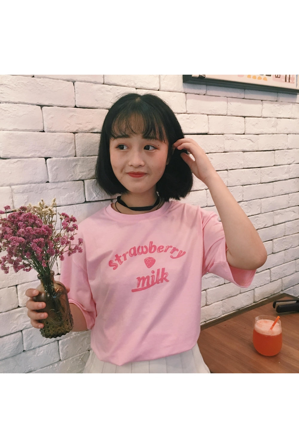 Kidcore T-shirts "Strawberry Milk"