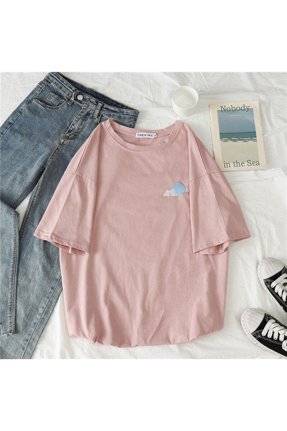 Korean Casual T-shirt with print