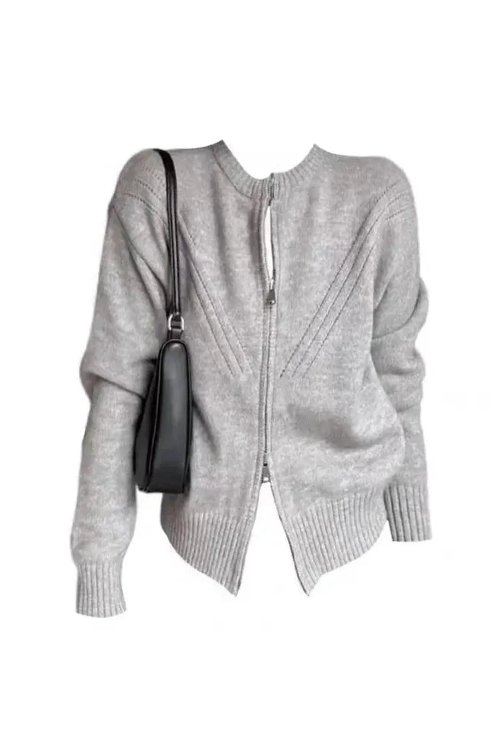 Fall Acubi Grey Knit Cardigan