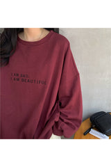 Korean Letter print sweatshirt