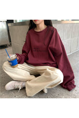 Korean Letter print sweatshirt