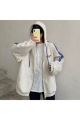 Fall Korean Oversized zip-up jacket