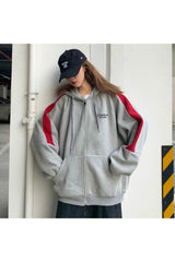 Fall Korean Oversized zip-up jacket