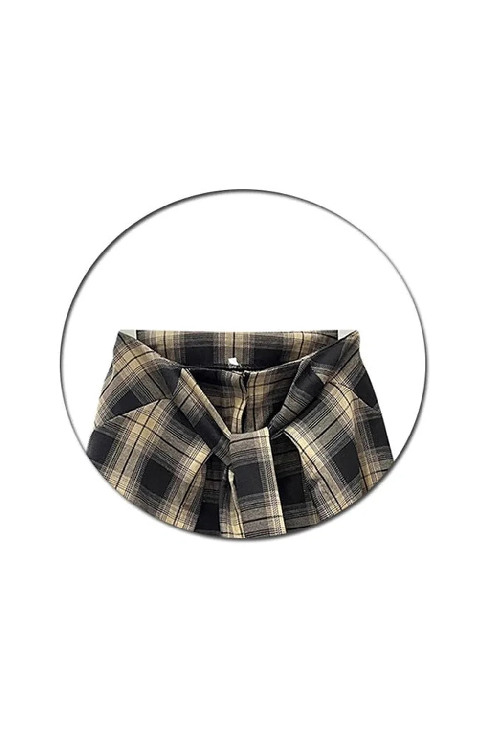 Korean Plaid Pleated Skirt