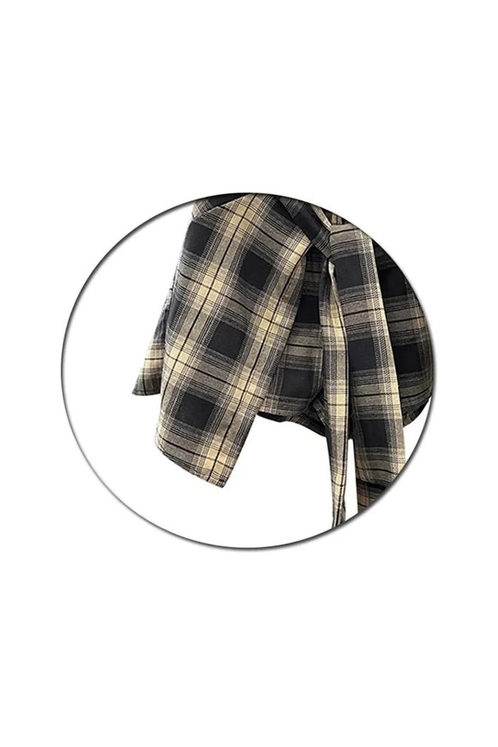 Korean Plaid Pleated Skirt