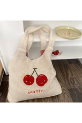 Korean Softie Plush Cherry Shoulder Bag