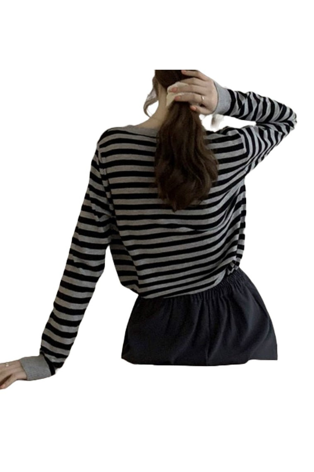 Fall Korean Striped Sweater