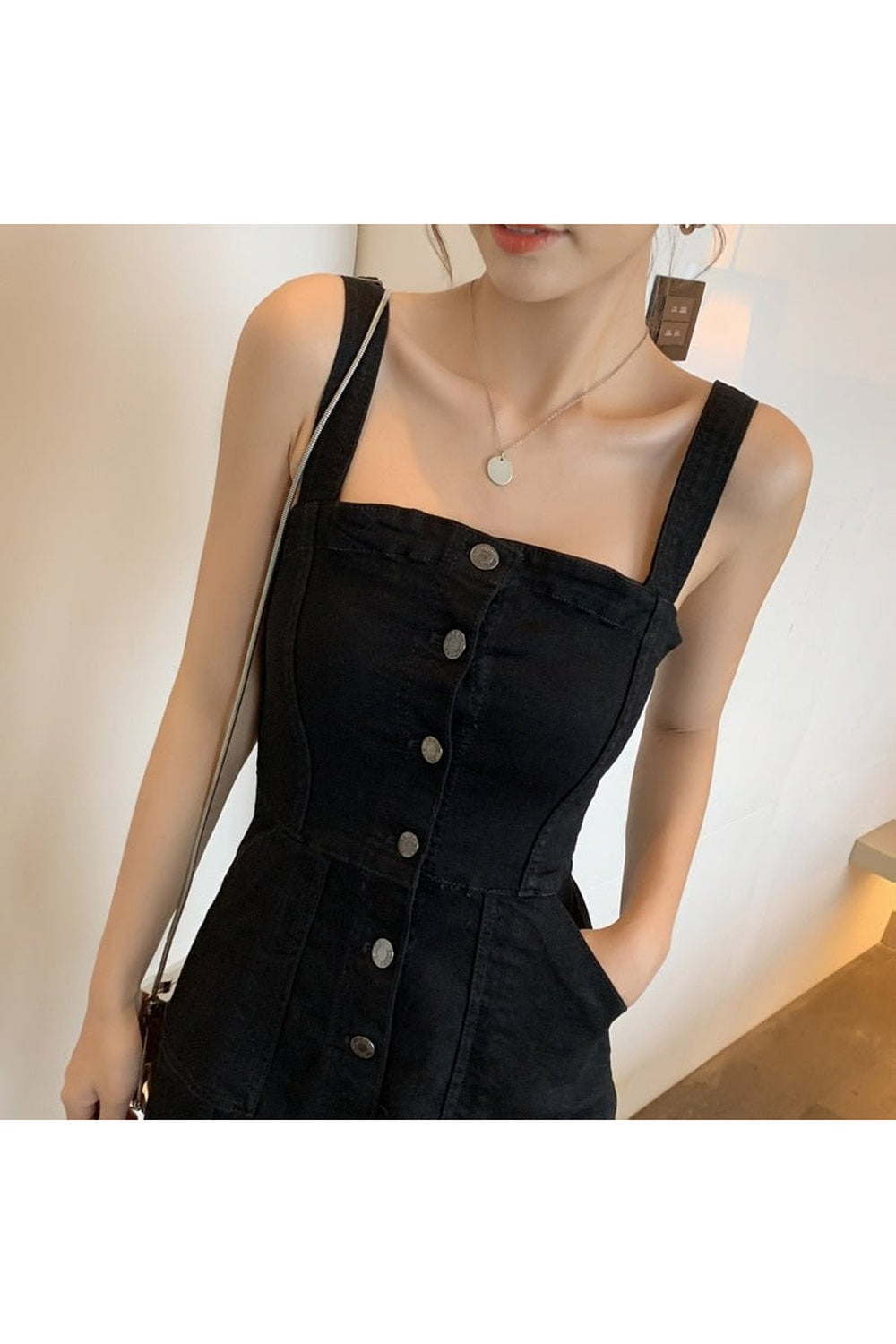 Korean Style Denim Dress