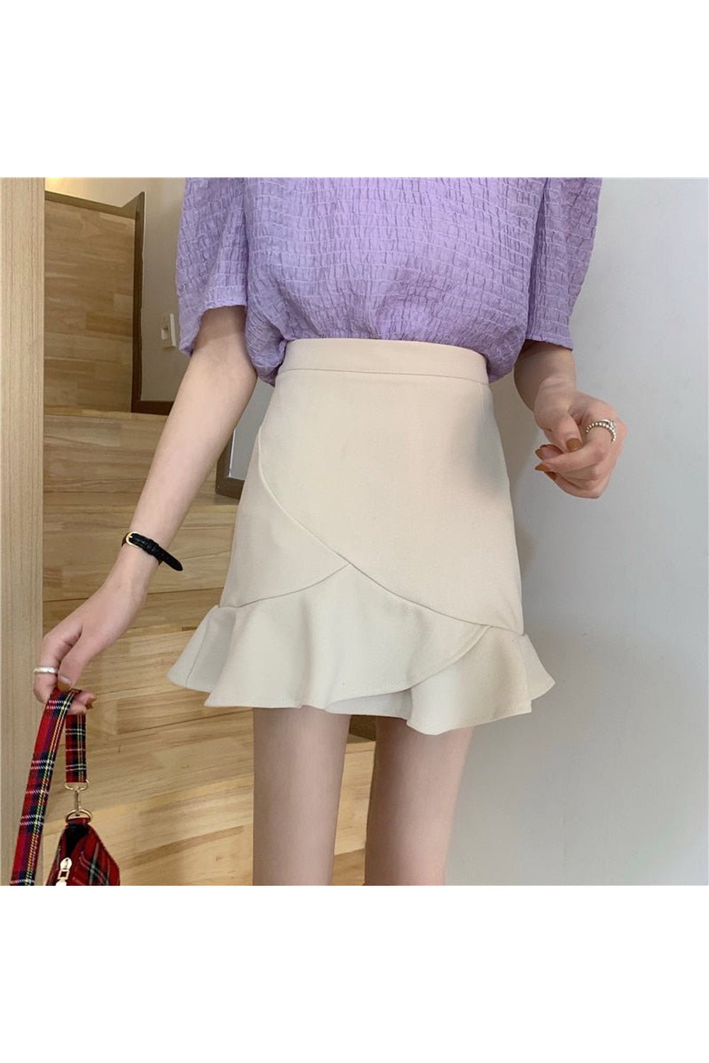 Korean Style Ruffle Skirt