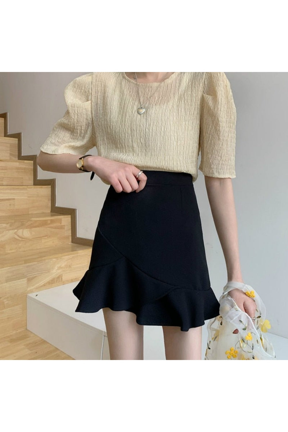 Korean Style Ruffle Skirt