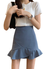 Korean Style Ruffle Skirt