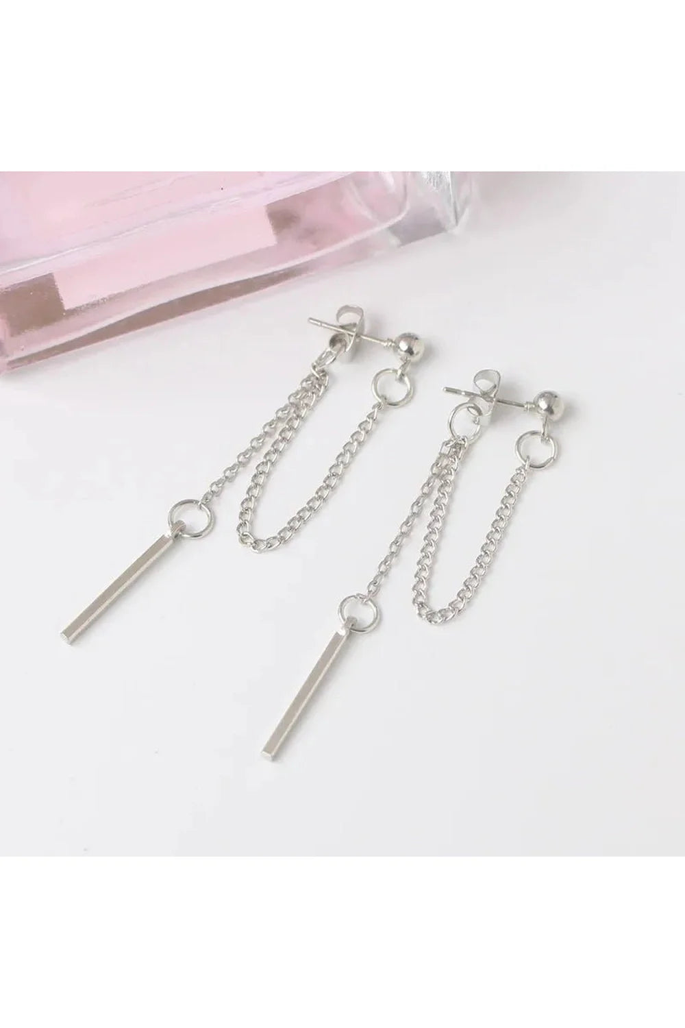 Korean Tassel Metal Dangle Earrings