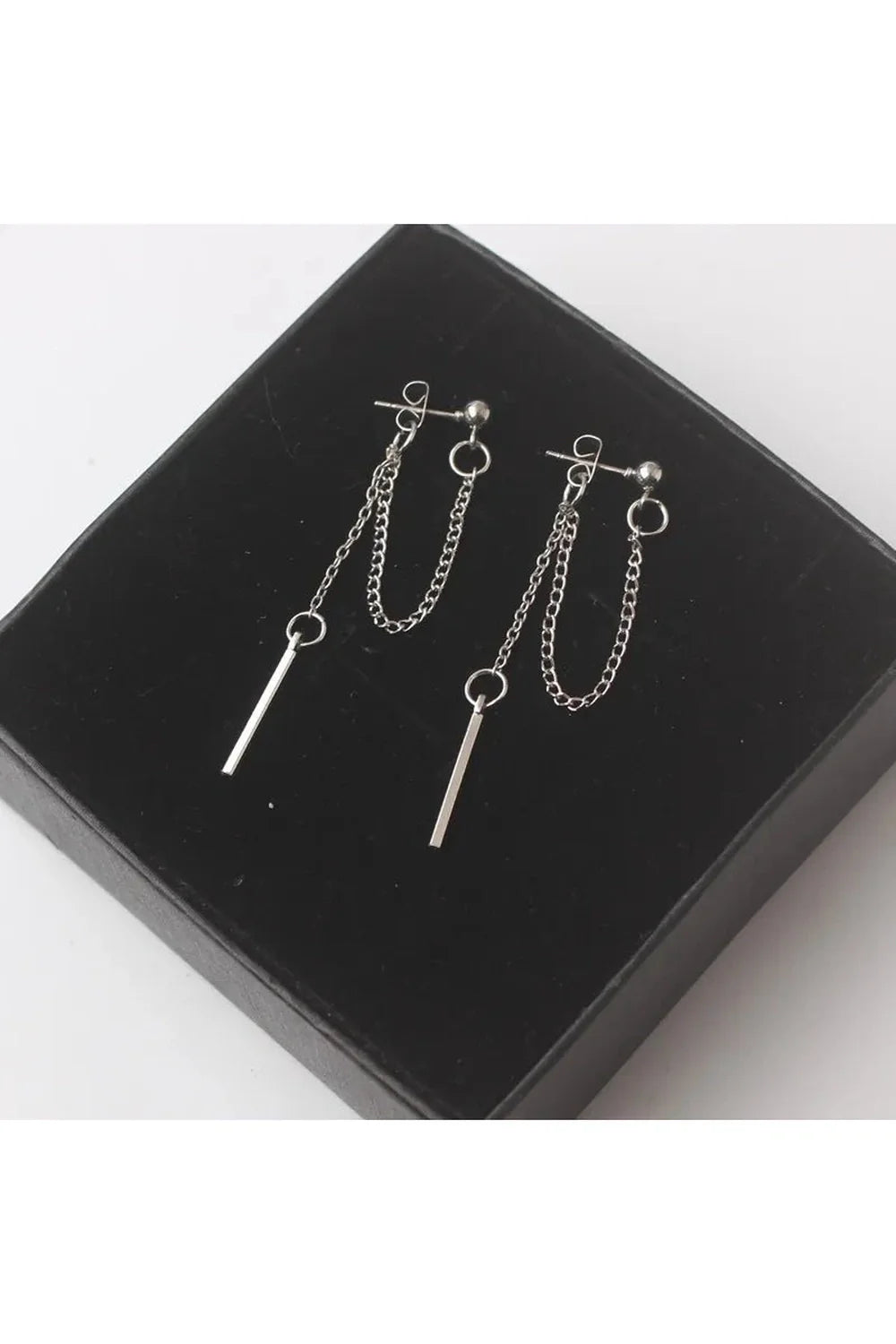 Korean Tassel Metal Dangle Earrings