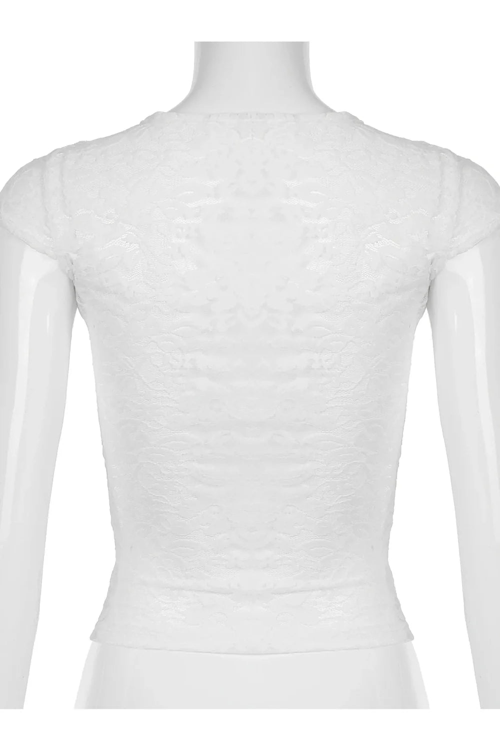 Lace Angelcore Graphic Crop Top