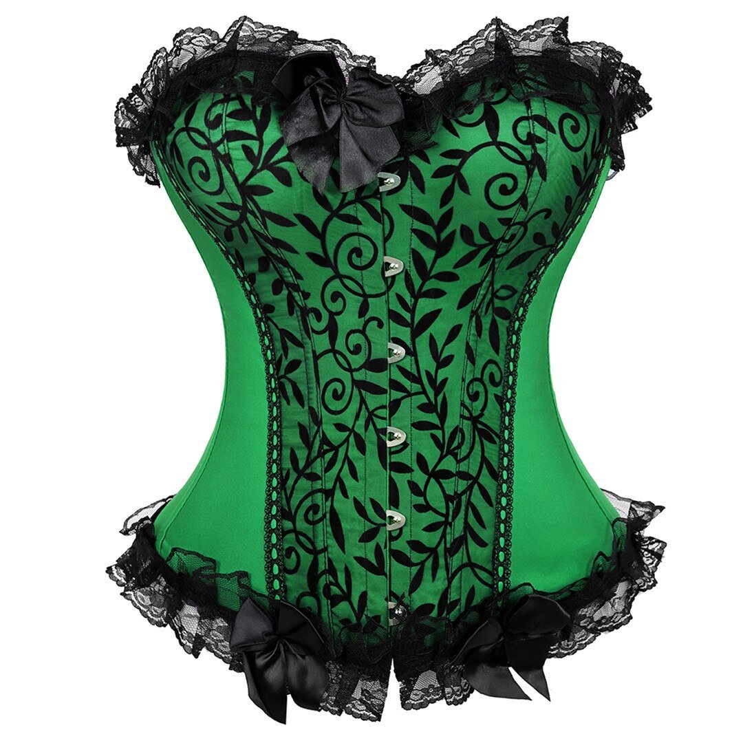 Lace Cover Overbust Corset