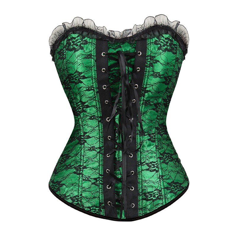 Lace Cover Overbust Corset