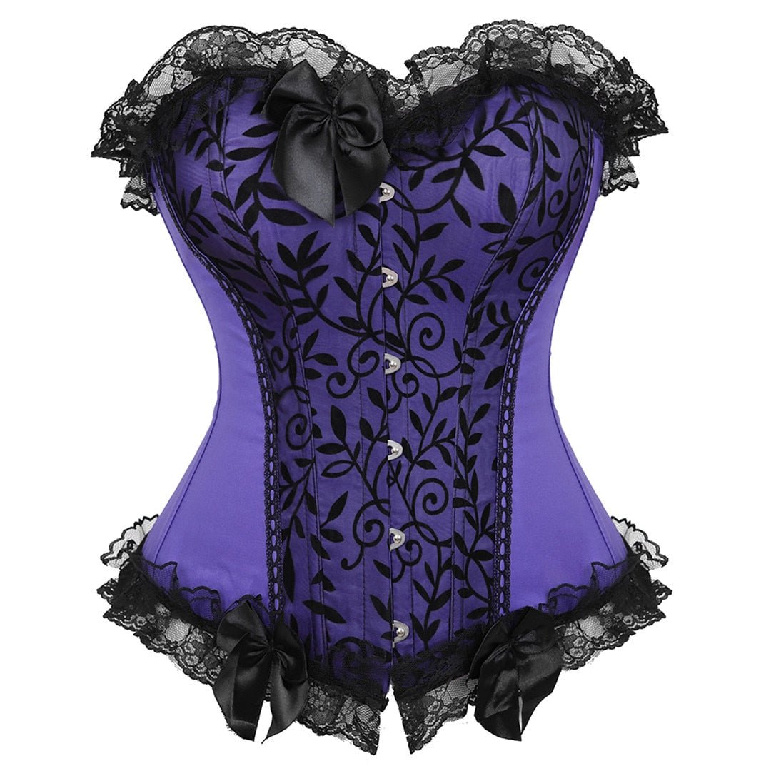 Lace Cover Overbust Corset