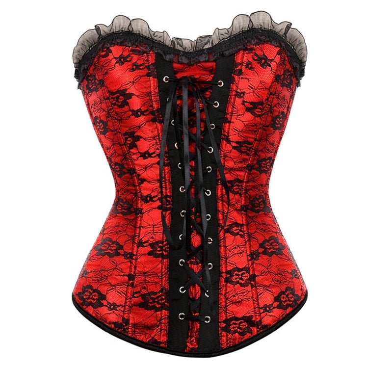 Lace Cover Overbust Corset