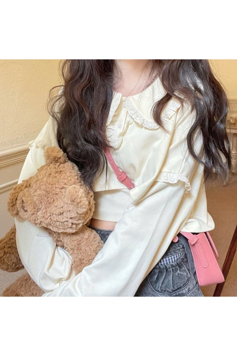 Chemisier Kawaii en dentelle mignon