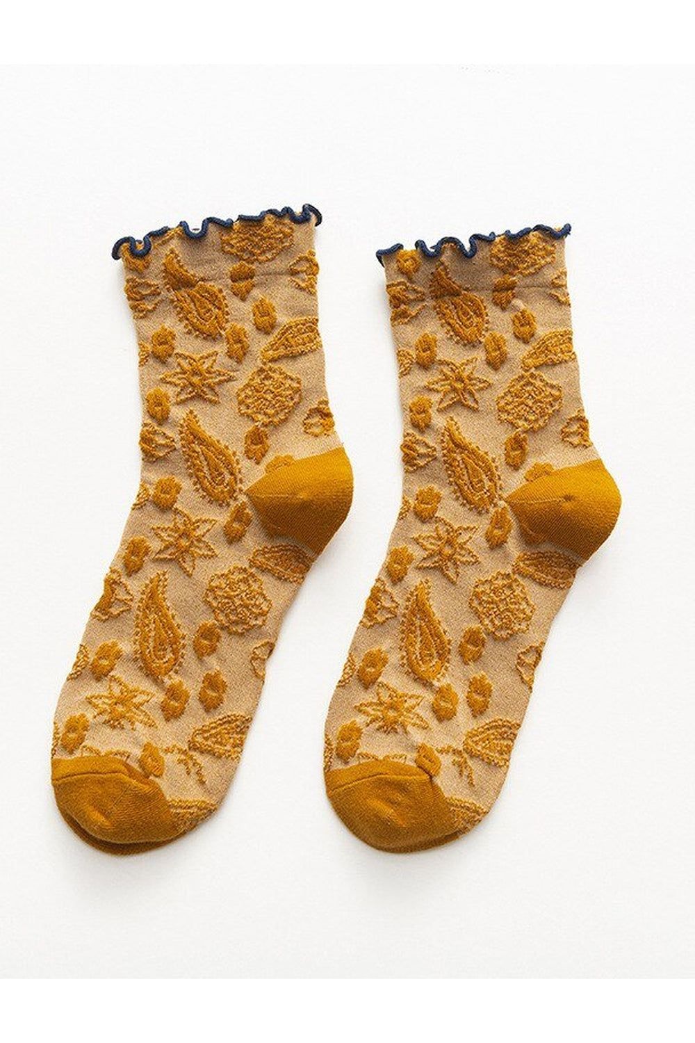 Lace Ruffle Embroidery Socks