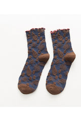 Lace Ruffle Embroidery Socks