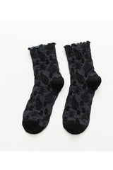 Lace Ruffle Embroidery Socks