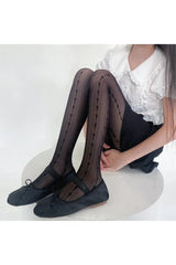 Lace Trim Elegance Tights