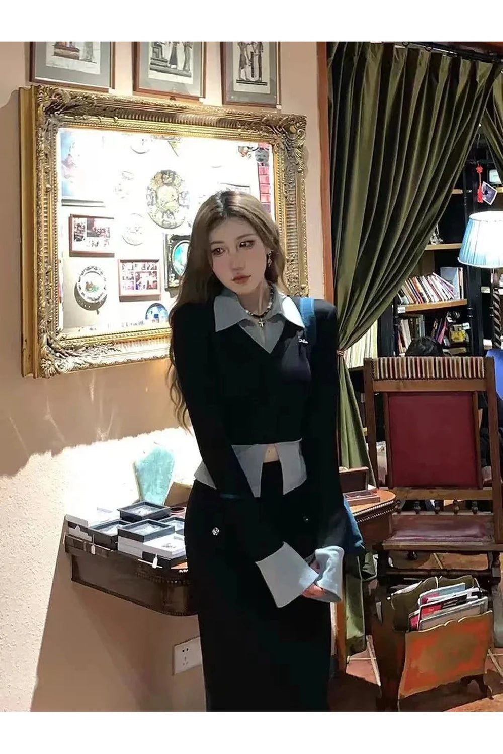 Fall Lapel Collar Knit Cardigan