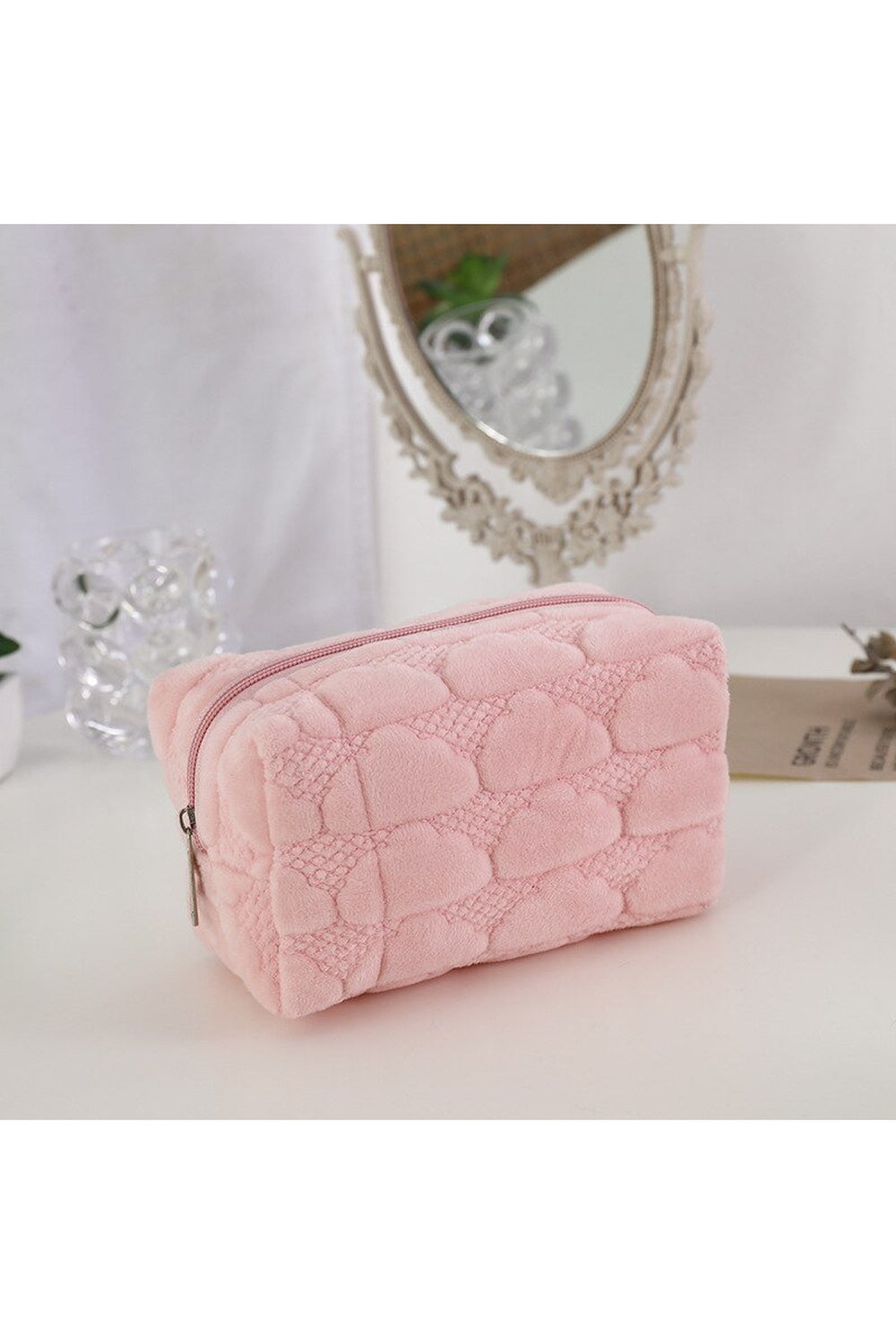 Large Capacity Travel Plush Makeup Bag