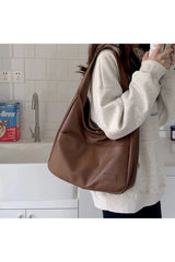 Large Casual Leather Handbag