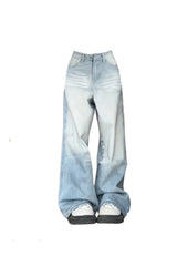 Hell gewaschene Oversize-Baggy-Jeans