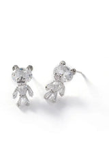 Little Bear Zirconia Stud Earrings