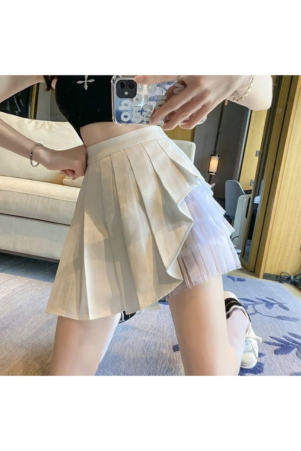 Jupe plissée esthétique kawaii