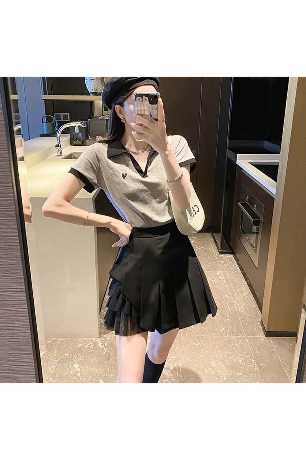 Jupe plissée esthétique kawaii
