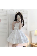 Kawaii Goth Lace Ruffle Dress