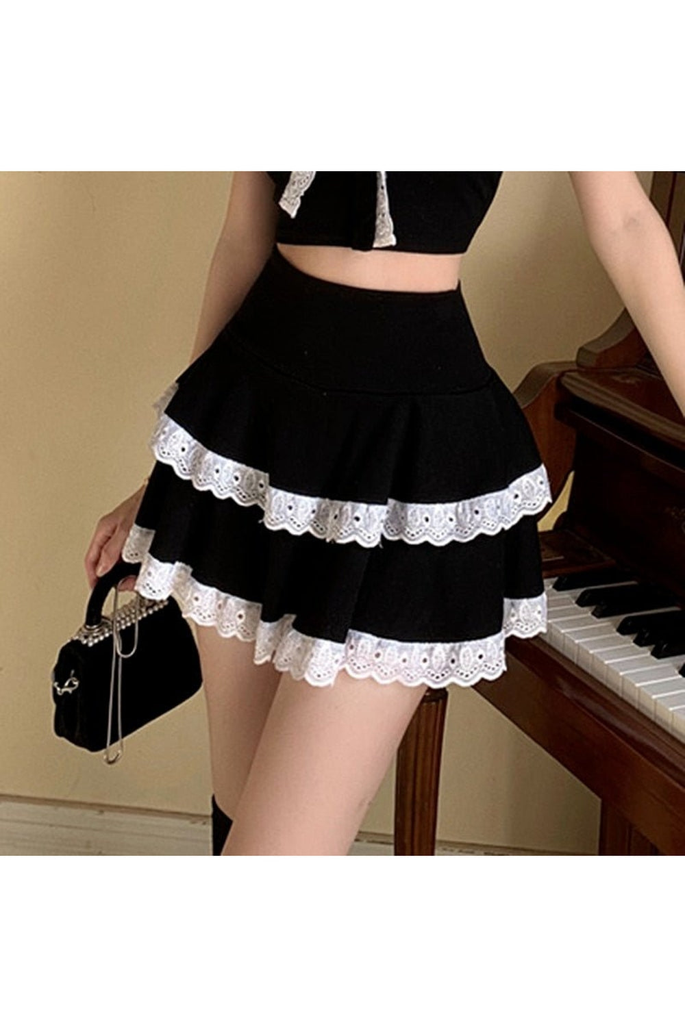Kawaii Goth Mini Skirt