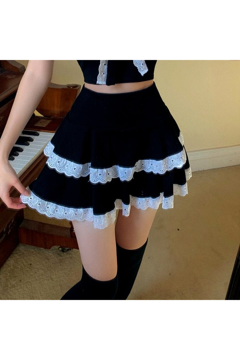 Kawaii Goth Mini Skirt