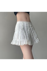 Kawaii Lace A-line Mini Skirt