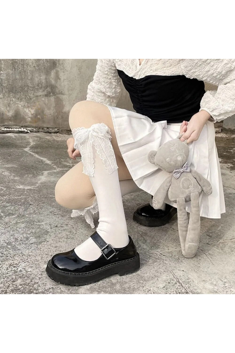 Kawaii Lace Bow Socks