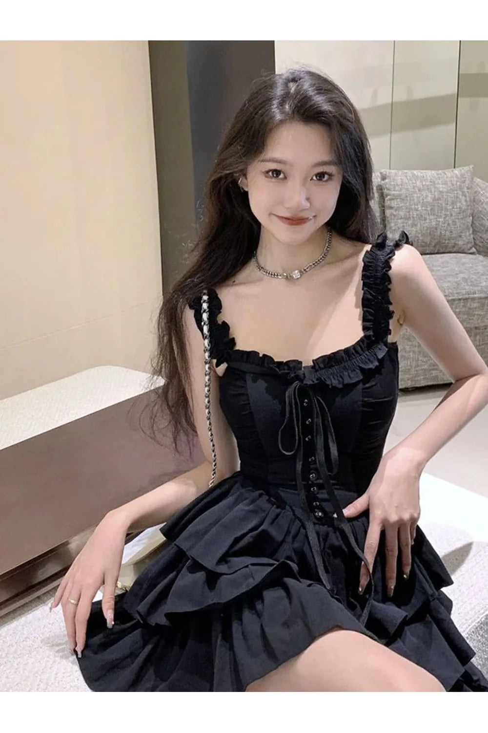 Lolita Style Black Dress