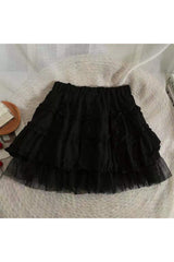 Mini-jupe blanche kawaii