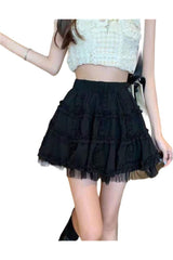 Mini-jupe blanche kawaii