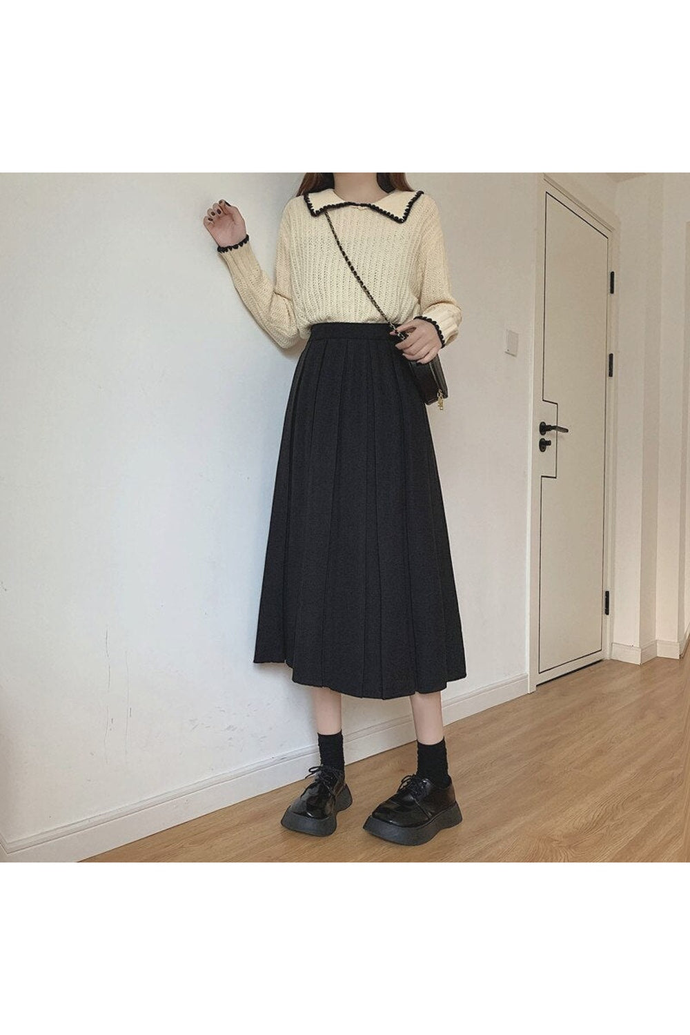 Long  Midi Green Skirt