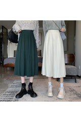 Long  Midi Green Skirt